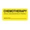 Nevs Label, Chemotherapy Special Handling 15/16" x 2" Yellow w/Black P-6258 - alternate 1